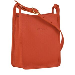 Longchamp Le Foulonné Small Zip Leather Crossbody